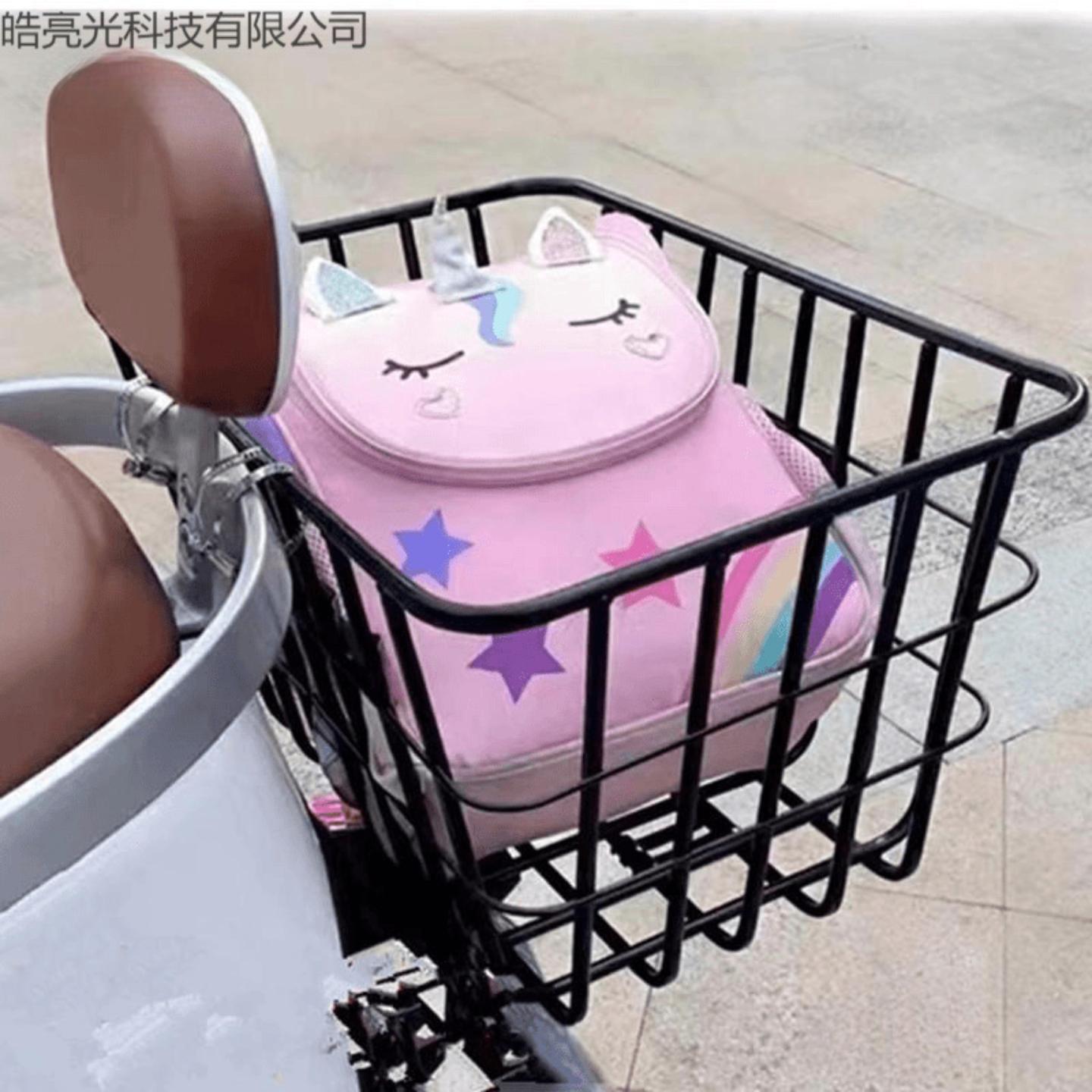 踏板车防水加粗车筐电动车自行车