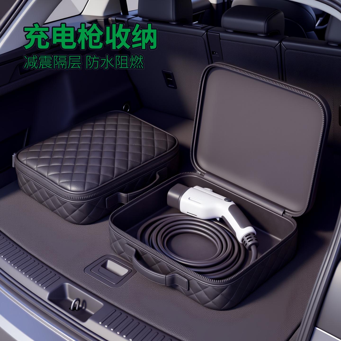 充电枪收纳包车载充电器收纳袋