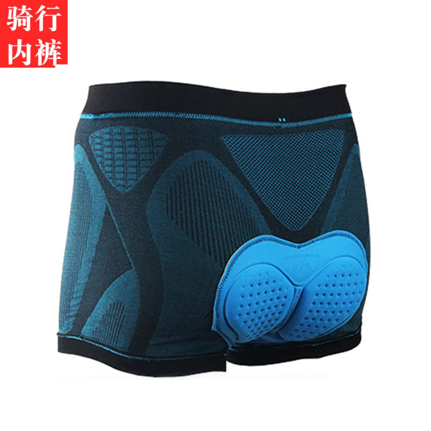 骑行内裤男女加厚硅胶垫骑行裤短裤夏海绵自行车山地车装备-全