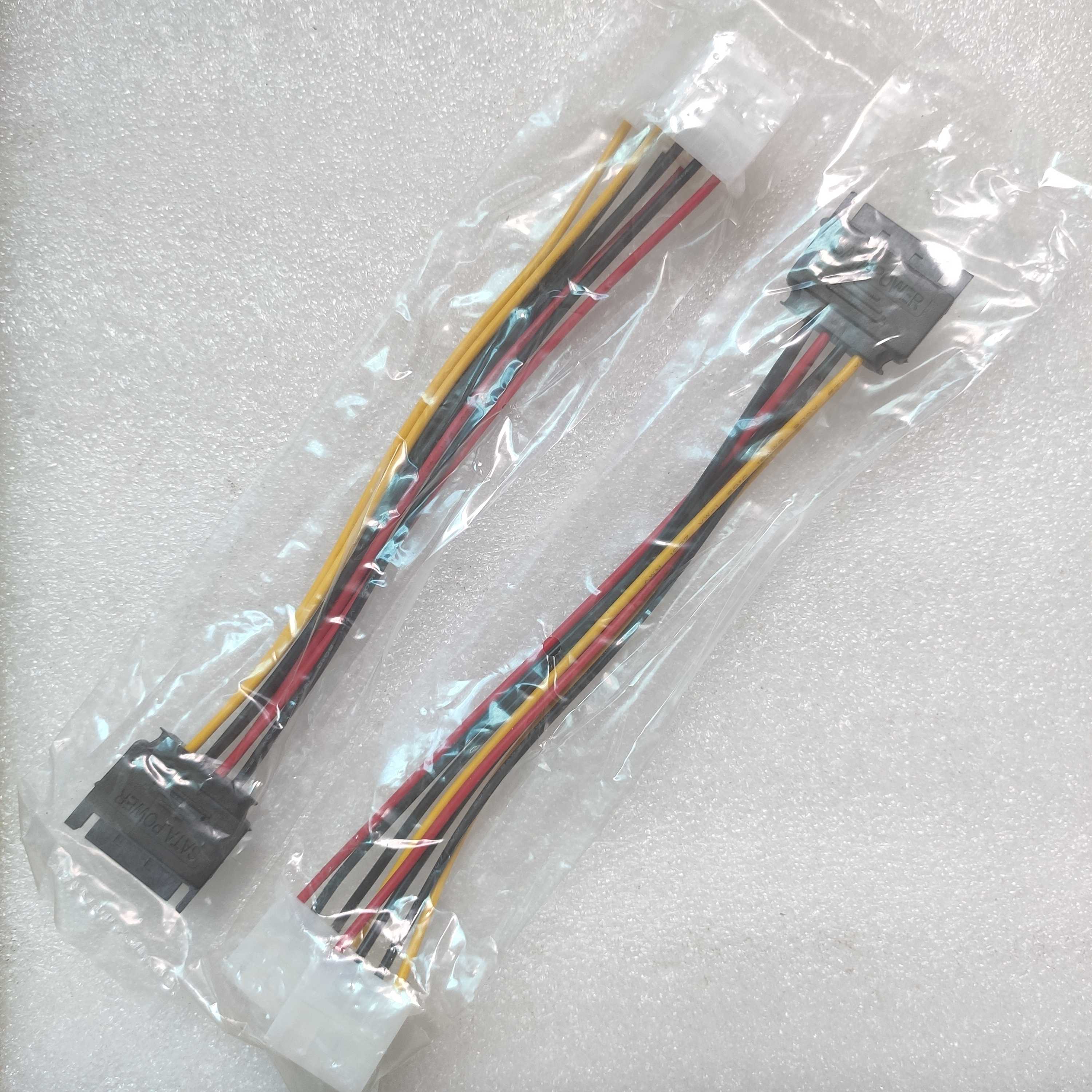 SATA15P公转双大4P母头电源线连接线 SATA公头转大IDE串口转接线