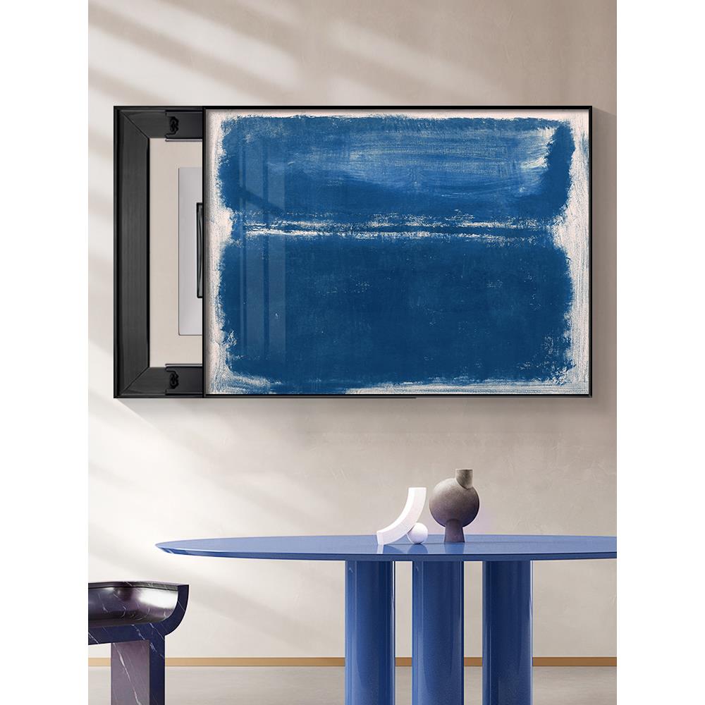 克莱因蓝北欧电表箱装饰画空开箱现代简约遮挡电闸配电箱免打孔