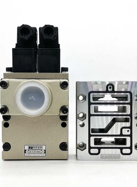 ROSS气动安全电磁阀中间块1250C12协易冲床离合器双联阀芯1177C12
