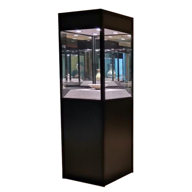 古董展示柜透明玻璃展柜陈列柜展览柜收藏文物玉器古玩博物馆展柜