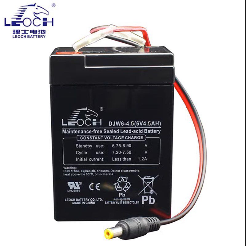 理士6伏吊秤电子称电池6V4AH5AH百鹰OCS-XZ-3T5T10吨吊钩称秤电瓶