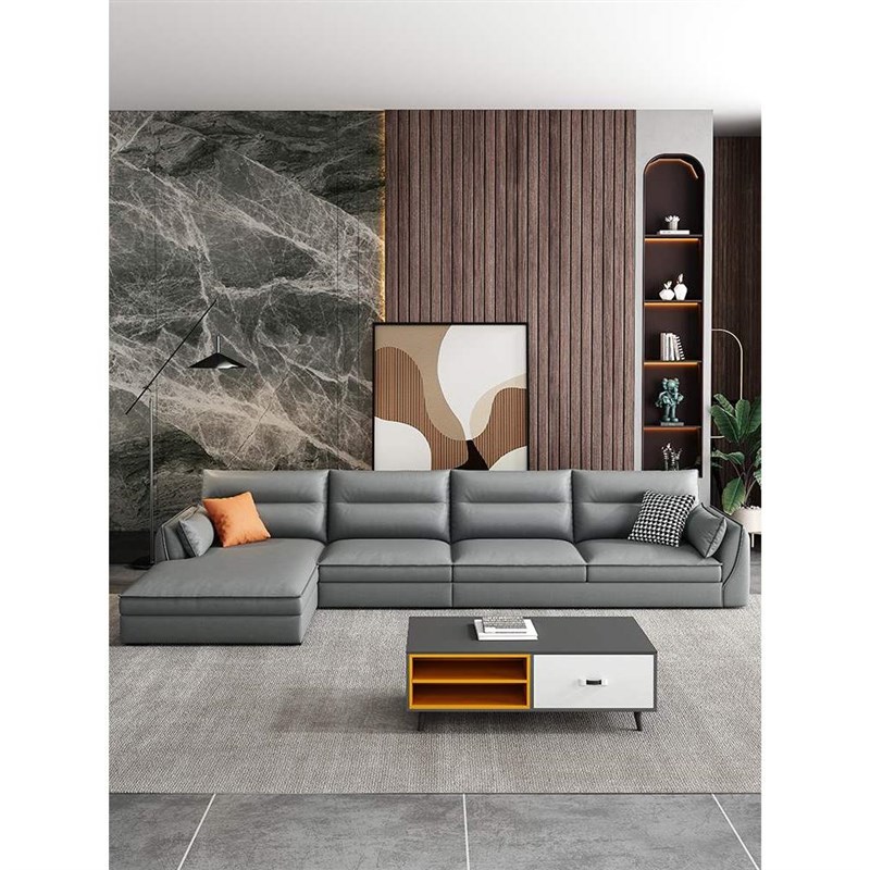 科技布沙发组合北欧小户型客厅家具简约现代三人位布艺沙发整装