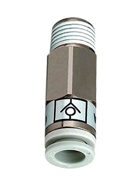 新款 气动SMC型单向阀白色接头AKH 06 08 10 12 螺纹01 02 03 04