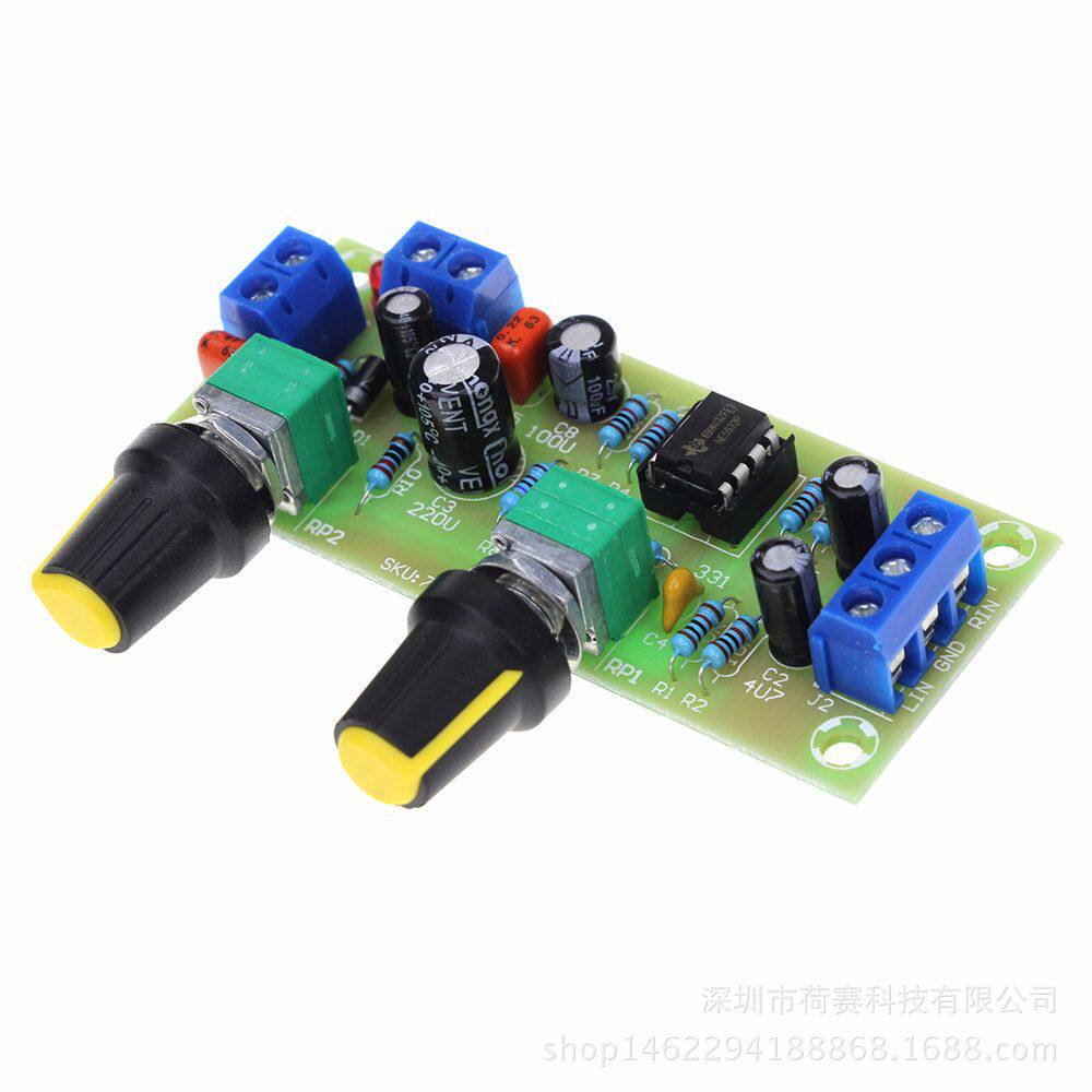 电源10-24V超重低音炮前级板 前置成品板 低通滤波板前级音调板