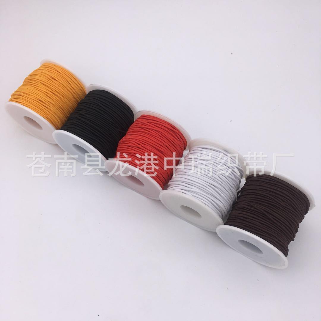 厂家直销0.8-2MM包芯弹力线小卷佛珠绳松紧绳串珠专用绳弹力