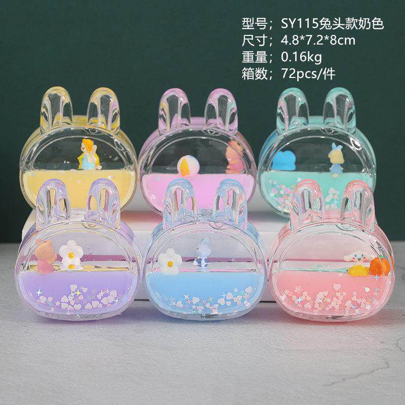 新款卡通液体沙漏油滴摆件油漏透明亚克力入油压工艺品创意礼品