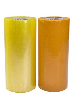 源头厂家 30公分包箱专用捆绑防水bopp黄色透明封箱 超宽包装胶带