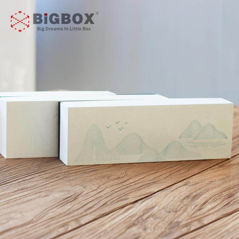 现货茶叶包装普洱茶叶盒天地盖盒简约清新通用茶叶盒礼品盒纸盒