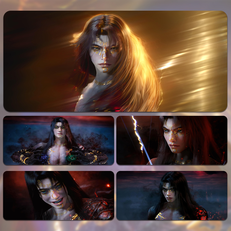 凡人修仙传鼠标垫超大号动漫二次元定制宿舍电脑桌工位办公桌防滑