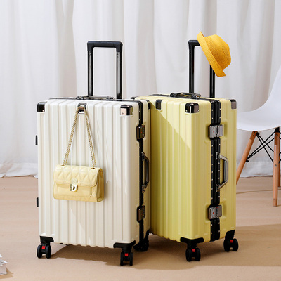 旅行箱学生铝框密码拉杆箱