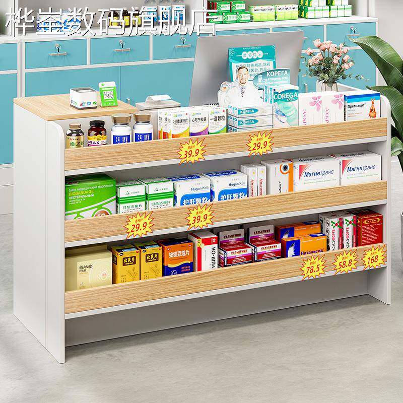 桦崟收银柜台简约现代服装店前台女装店铺小型吧台桌美容美发接待台柜台床笠拉车