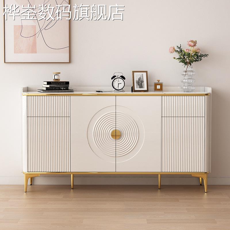 桦崟轻奢岩板鞋柜家用门口烤漆玄关柜大容量储物隔断门厅柜客厅收纳柜