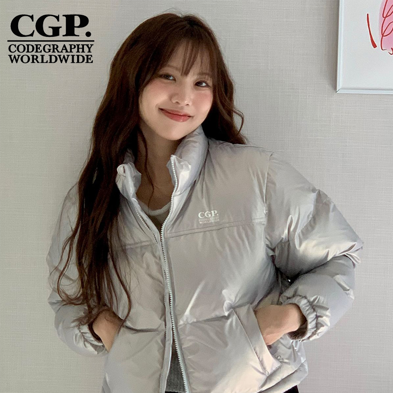 【ChungHa同款】CODEGRAPHY 24冬季女款鸭绒短款羽绒服CBDWWIH001