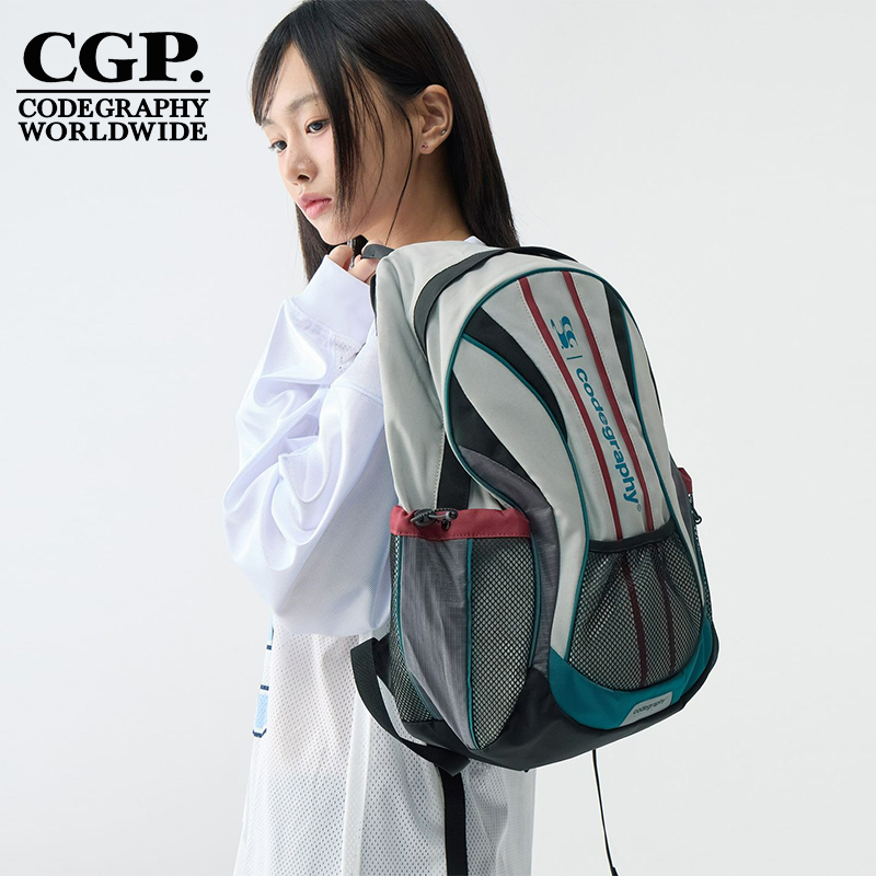 CODEGRAPHY韩国CGP女款时尚百搭拼色背包双肩包CBDWWBP020