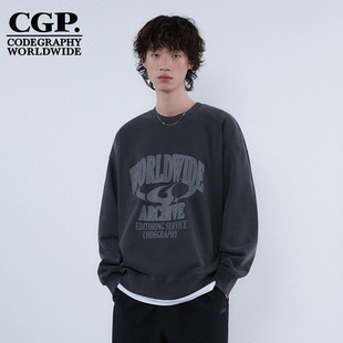 男女同款 新款 CGP全棉套头情侣卫衣CBDSUTL551 2024春季 CODEGRAPHY