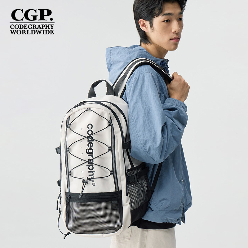 CODEGRAPHY韩国男女款百搭休闲运动实用背包书包双肩包CBDWUBP010
