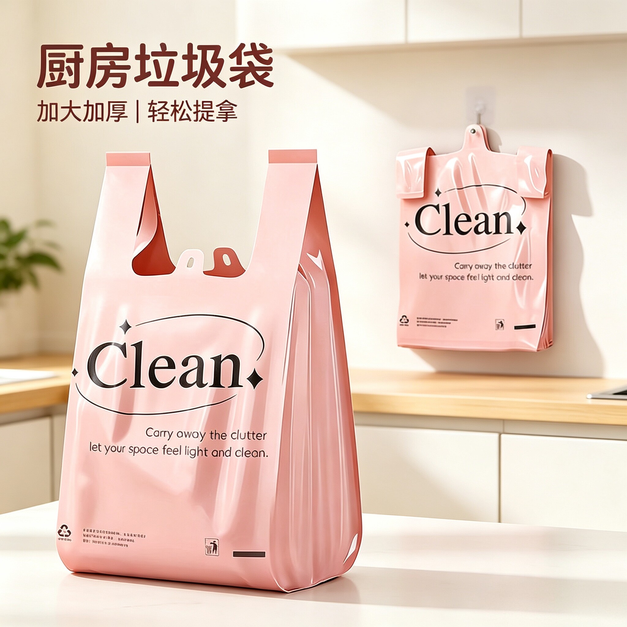 厨房垃圾袋家用加厚手提式