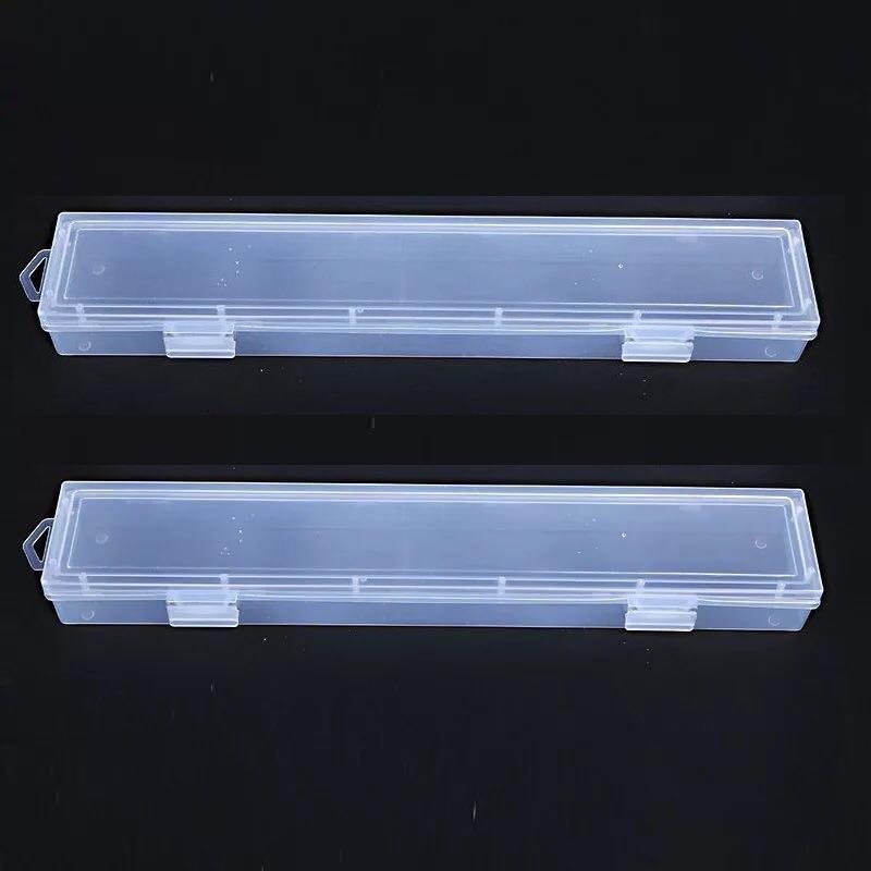 水粉笔盒 小号透明塑料水粉笔盒 水粉笔水彩笔油画笔铅笔收纳盒