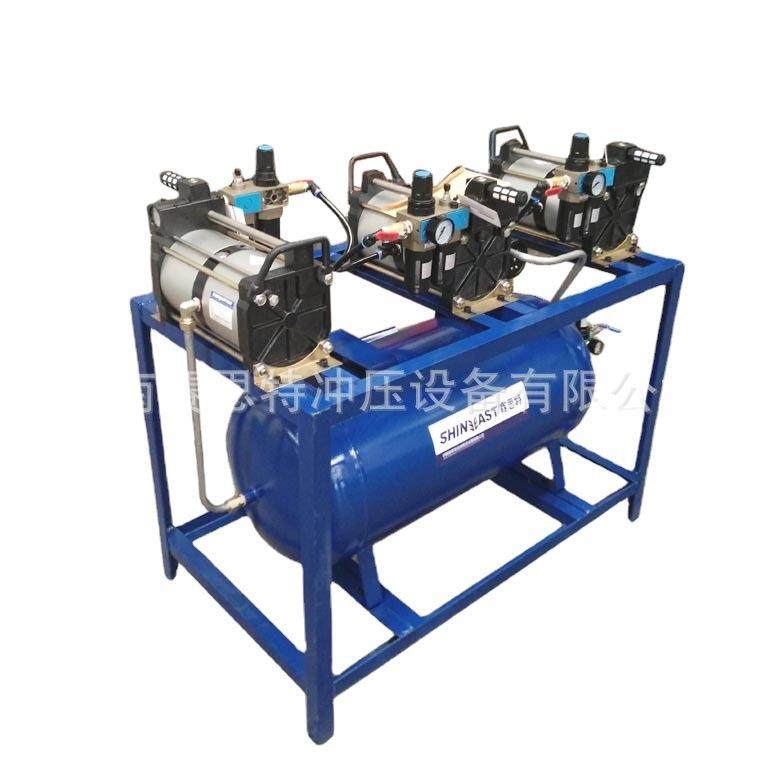 空气增压设备应用于管道空气压力不足增压气动空气增压机