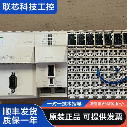 施耐德PLC，TM258LF42DT 带模块整组如下：