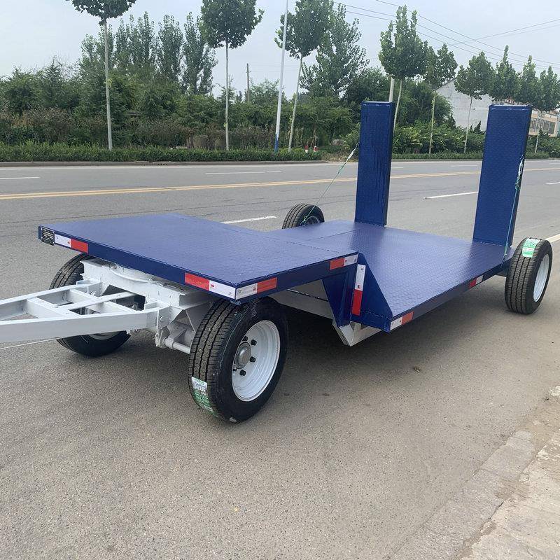 厂家短途平板拖车仓库物流货物运输车机场码头港口小型拖车