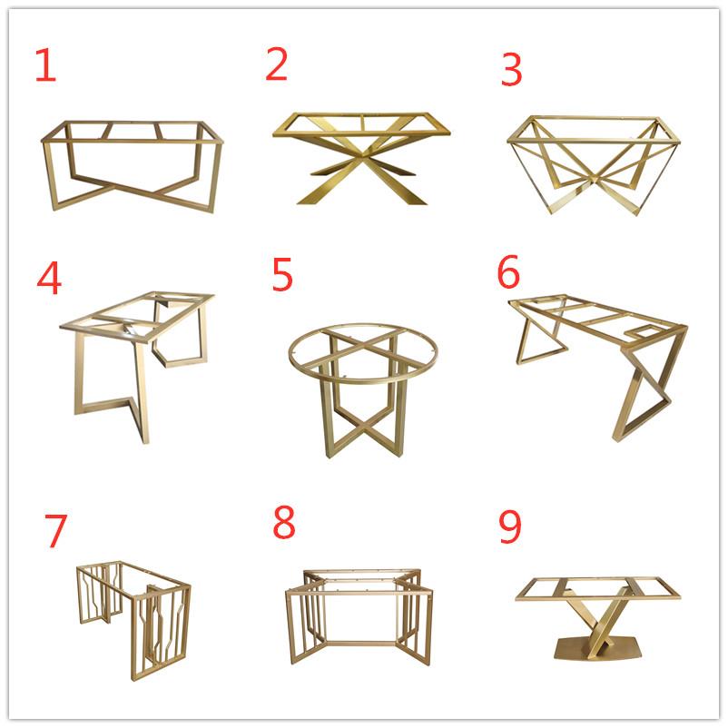 岩板桌架支架吧台桌脚支架办公桌金属脚餐桌脚桌架铁架桌子腿