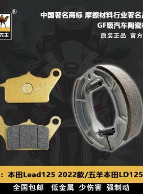 适用于 于本田 Lead125 立德LD125 F125 NWF125煞车片骆驼制动GF