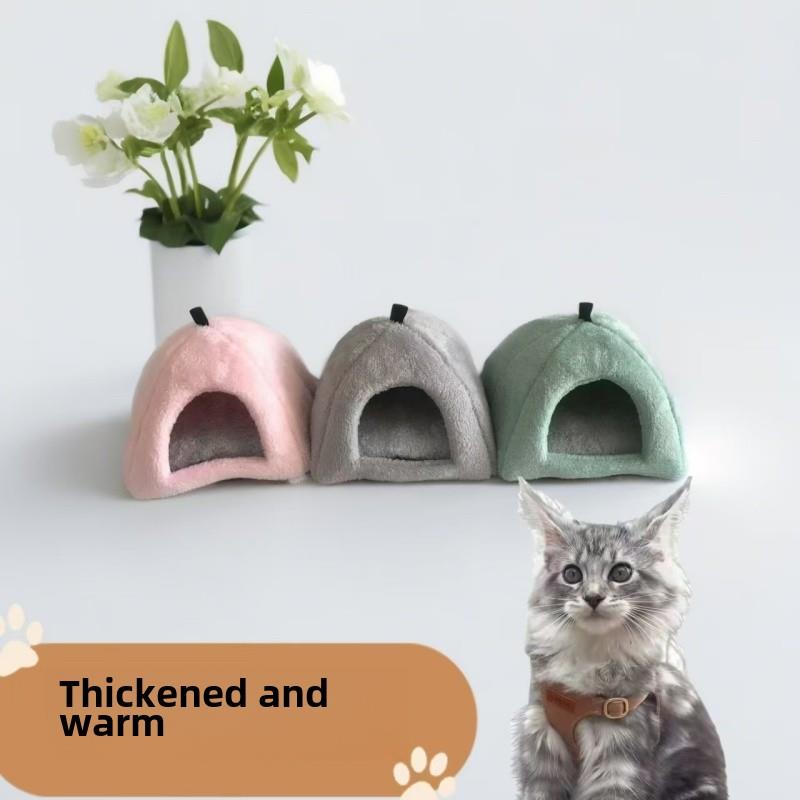 猫窝封闭加厚卧室小宠物四季通用仓鼠豚鼠可悬挂冬季卧室