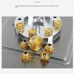 九腔猛火灶配件通用型煤气灶喷头九头炉燃气灶火芯分火头火柱帽