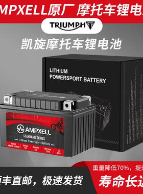 凯旋Street Triple 675RX 800 850 900 T120适用摩托车锂电池电瓶