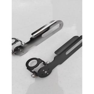 摩托车专用不锈钢夹边 对讲机车载电台天线支架车牌电台天线卡边