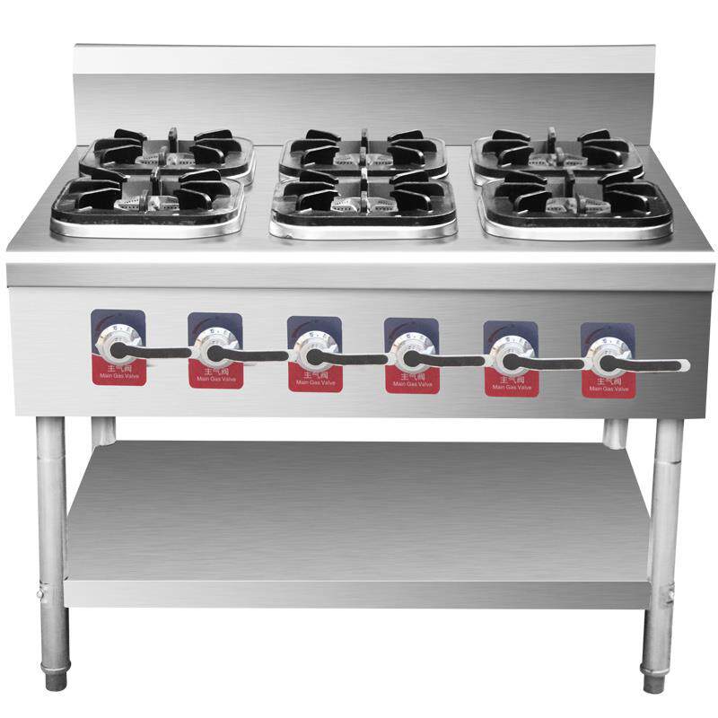 禧仕德燃气煲仔炉商用煤气不锈钢四眼六八眼天然气柜体煲仔砂锅灶