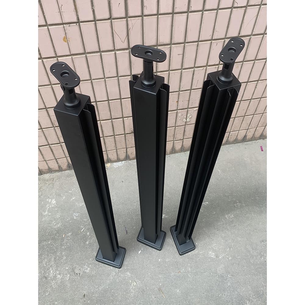 不锈钢楼梯扶手立柱 阳台玻璃护栏围栏栏杆u型槽室外露台护栏家用