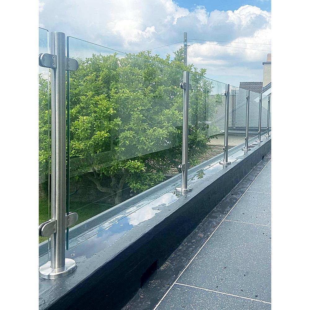 免打孔玻璃立柱鱼嘴夹工厂直销不锈钢楼梯扶手栏杆阳台护栏围栏