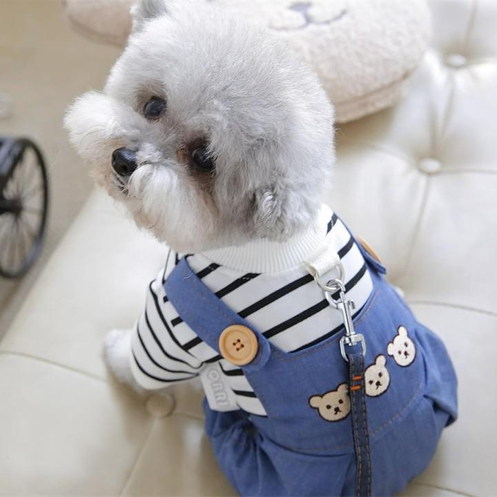 狗的衣服可以拉宠物四条腿的衣服泰迪比雄波美拉尼亚小型狗宠物猫