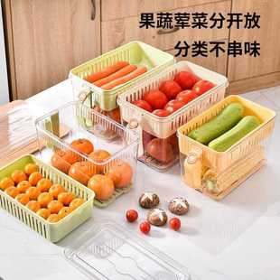 直销水果蔬菜鸡蛋保鲜盒家用厨房整理储物沥水保鲜盒冰箱保鲜 新款