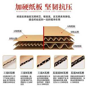 直销45 新款 45特硬正方形纸箱正方形纸箱子快递打包盒正方形扁平