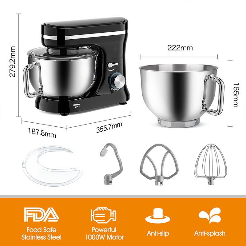 新款直销家用厨师机多功能商用台式电动打蛋器食品搅拌机110V220V