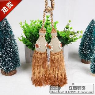 直销热销款 新款 窗帘挂球混批精品窗帘挂穗挂球双球饰品配件辅料贴