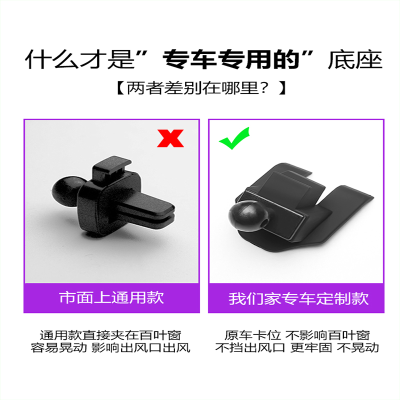 宾士C级E级A级B级车载手机支架GLA/GLB/GLC/GLE出风口底座改装饰