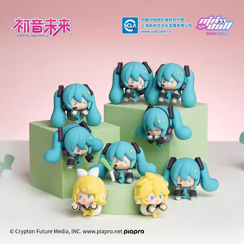 minidoll初音未来指尖玩偶磁力贴官方正版授权小摆件冰箱贴盲盒