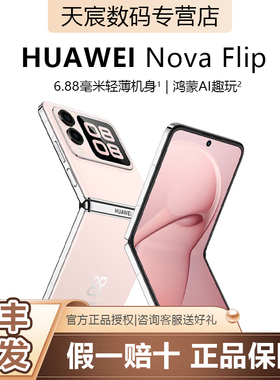 Huawei/华为 novaFlip新品时尚超薄小折叠屏 悬停自拍 鸿蒙新款手机