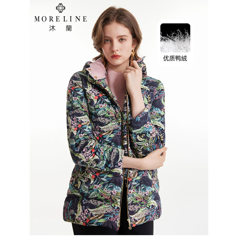 MORELINE沐兰高级感连帽羽绒服