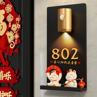 入户门牌号高级感新款门牌号住宅单元门创意门牌号码家用店铺前台