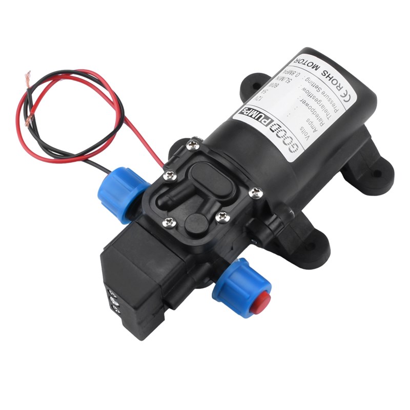 12V60W自吸隔膜增压泵净水器制冰机自动启停加压泵家用微型抽水机