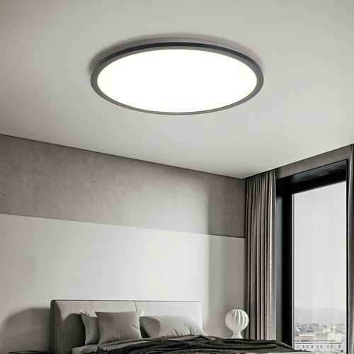 意式极简卧室灯护眼吸顶灯简约现代客厅超薄圆形书房卧室吸顶灯