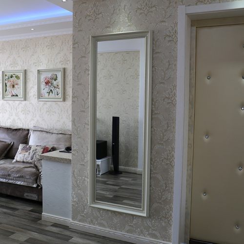 送货入户方形美式欧式挂墙壁挂式服装店全身落地穿衣试衣超白镜子